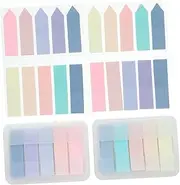 KALLORY 6-Pack Bookmarks for Books Portable Highlight Strips Sticky Page Tags Decorative Sentence Markers for Reading and Learning