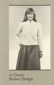 A Classic Straker Design Knitting Pattern 881 Lara Jacket Women 32"-40"