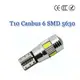 [零極限汽配]高品質 T10 CANBUS解碼 6晶 SMD LED 超亮 小燈 方向燈 牌照燈 T20 1156