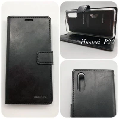 Genuine Mercury Goospery Blue Moon Diary Wallet Case For Huawei P20 + SP
