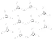 jojofuny 3 Fork DIY Lampshade Bracket Spring Clip for DIY Fabric Glass Light Fixtures