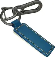 [Yebongda] Key Chain Genuine Leather Car Keychain Universal Key Fob Keychain D-ring Key Chain Holder for Men and Women