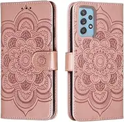 Shitomua for Samsung Galaxy A53 5G Case Wallet with Card Holder Kickstand Magnetic Soft Leather Flip Fold Case for Samsung A53 5G Cover (Pink)