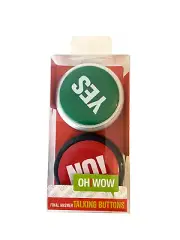 Oh Wow Final Answer Talking Buttons -YES! NO!- Fun & Interactive- Free Shipping