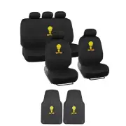 Tweety Bird Car Seat Covers w/ 2 Front All Weather Floor Mats 11pc Set (for: Mini)