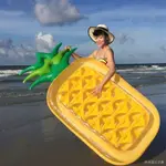 充氣浮舟水上 水上玩具 充氣浮排 水上漂浮 網紅菠蘿浮排菠蘿充氣游泳圈浮床可坐可躺水上拍照玩具可坐