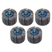 Sealey Abrasive Flap Wheel 80 x 40mm 80Grit 6mm Shaft Pack of 5 FW8040805
