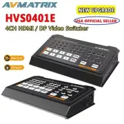 AVMATRIX HVS0401E 4CH HDMI/DP Video Switcher/Mixer Multi-Camera Live Streaming