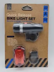 Mammoth Quick Release Bike Light Set Headlight Taillight for most bicycles New