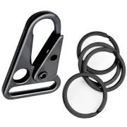 12 Pieces 1 Inch Enlarged Mouth Clip Sling Clasp Hook for Keychain Snap Hooks...