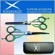 5.5" Professional Barber Salon Scissors & Shears Set TITANIUM Multi Color