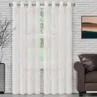 Lattice Modern Sheer Grommet Lattice Shrink & Fade Resistant Curtains Panels Set