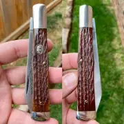 New RARE 1 of 50 1989 Cripple Creek AMKCA SFO Brown Jigged Bone XL Coke Bottle