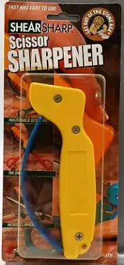 AccuSharp Classic ShearSharp Scissor Sharpener, Yellow/Blue - 002C