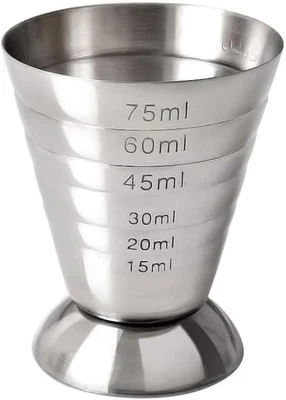 Poemtian Stainless Steel Measuring Cup Graduated Cup Measuring Cup Cocktail J...