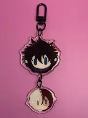 Dabi And Todoroki My Hero Academia Keychain MHA new U.S double sided