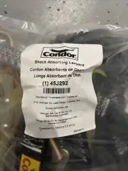 Condor 45J292 Shock Absorbing Dual Lanyard, 6 Ft. 425 Lb. Weight Capacity, Black