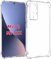 Case for Xiaomi Mi 12 / 12X Clear TPU Four Corners Protective Cover Transparent