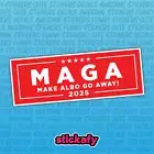 Make Albo Go Away Sticker Funny Laptop Car Window Bumper 4x4 Decal Aussie 4WD