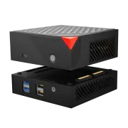 Ninkear MBOX 6 2 in 1 Modular Magnetic Mini PC AMD Ryzen 5 6600H 16GB DDR5 512GB SSD WIFI6 BT5.2 Windows 11 4K Triple Sc