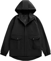 [JEShifangjiusu] Men'S Lightweight Waterproof Hooded Rain Jacket Outdoor Raincoat Shell Jacket Windbreakers For Hiking Travel