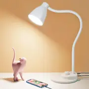 BOHON LED Desk Lamp with USB Charging Port, 3 Color Modes Dimmable Reading