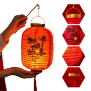 New Year Reunion Chinese Spring Festival Paper Lanterns Lucky Red Lantern Props