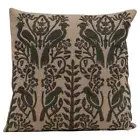 NEW Creative Co-op 18" Square Embroidered Bird Accent Pillow with Insert