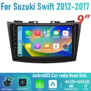 9'' Wireless Carplay Android Auto Head unit Car Radio For Suzuki Swift 2012-2017 (for: Suzuki)