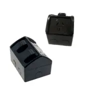 10 Pack of CROWN Weatherproof 1 2 3 GPO Power Point Waterproof 10A IP53 Black