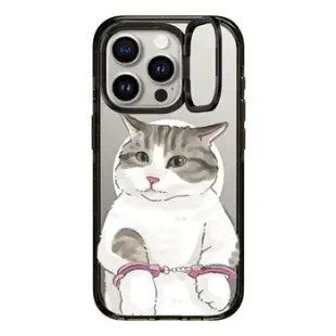 iPhone 15 Pro MagSafe 兼容強悍防摔立架手機殼 kitty prisoner
