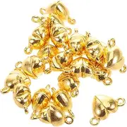 [GAROZATION] Alloy Heart Shaped Magnetic Clasps for Jewelry 20pcs Button Connector for Bracelets