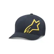Alpinestars Corp Shift 2 (Flexfit Hat/Cap Cap Curved Brim) - Navy/Yellow