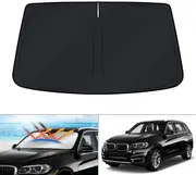 WindScreen Sun Shade for BMW X5 SUV 2014 2015 2016 2017 2018 Blocks UV Rays Sun Visor Protector Foldable Sunshade