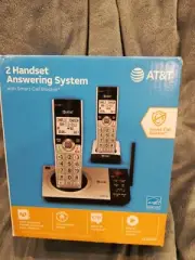 AT&T CL82207 DECT 6.0 2-Handset Cordless Phone for Home with Answering Machine