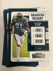 9x FLETCHER COX 2021 Panini Contenders Football LOT #81