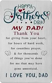 FALOGI Dad Fathers Day Card, Dad Fathers Day Card Gifts from Daughter Son, Dad Presents for Fathers Day, Happy Fathers Day My Dad