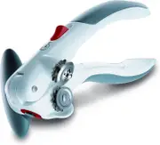 Nmaov Lock N' Lift Can Opener with LLock N' Lift Can Opener with Lid Lifter Magnet, Whiteid Lifter Magnet