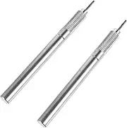2Pcs Paper Quilling Pens Durable DIY Craft Tool for Handmade Paper Arts Unique Design for Easy Quilling for Craft Enthusiasts Silver Finish