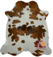 Cowhide Rug Light Tricolor | Premium Quality | Medium 5' x 7'