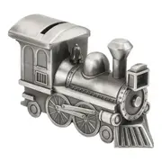 Children's Silver Pewter Train Money Box