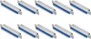 uxcell VGA Connector VGA37 Male Socket 37-pin 2-Row Male Serial Port Terminal Breakout for Mechanical Equipment CNC Computers Pack of 10