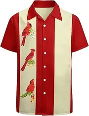 [LESOCUSTOM] Mens Alligators Hawaiian Shirts Casual Button Down Shirt Short Sleeve Aloha Funny Button Up Clothing for Men