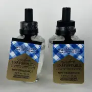 2 Bath & Body Works Gingham Unstoppable Wallflowers Fragrances 0.8 FL OZ Each