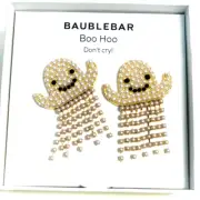 BAUBLEBAR **BOO HOO DONT CRY GHOST in CLASSIC PEARLS EARRINGS** New in Box