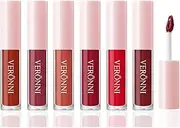 Nude Lipstick Set，6 Colors Matte Liquid Lipstick Set Waterproof and Long-Lasting Quick-drying Non-Stick Cup Nude Lip Stain Kit(Group B)