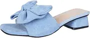 [Generic] Womens Warm Slippers with Soles Velvet Open Toe Back Hollow Slope Heel Cat Heel Slippers for Women 11