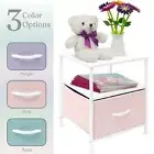 Sorbus Nightstand Bedside Furniture Accent End Table w/ Shelf Storage & Drawer