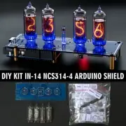 DIY KIT IN-14 Arduino Shield NCS314-4 Nixie Clock WITH TUBES Shipping 3-5 Days