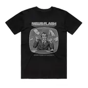 Steven Rhodes - Newsflash - Black T-shirt